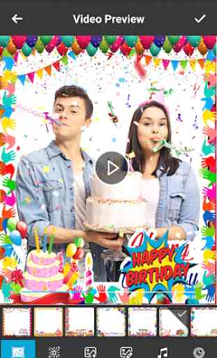 Happy Birthday Video Maker Video Editor with Music 4