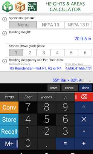 Heights & Areas Calculator 3