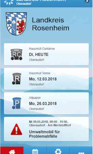 Landkreis Rosenheim Abfall-App 1