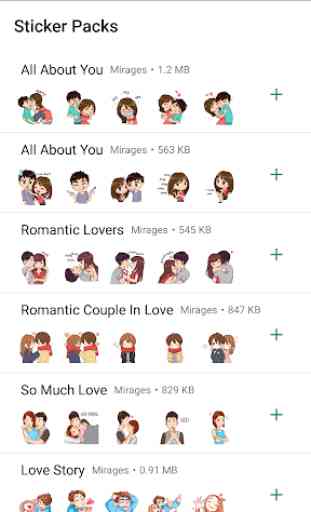 Love Story Stickers - WAStickerApps 1
