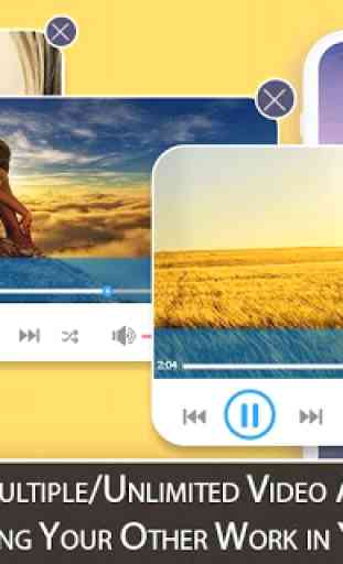 Multiple Video Popup Player -Floating Video Player 2