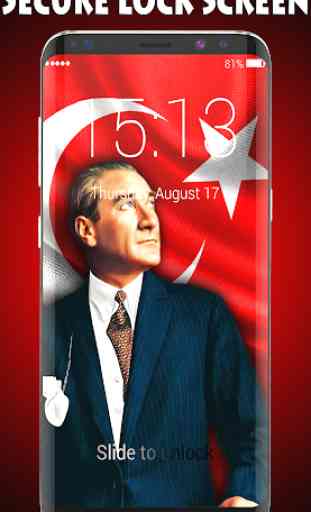 Mustafa Kemal Ataturk Lock Screen & Wallpaper 1