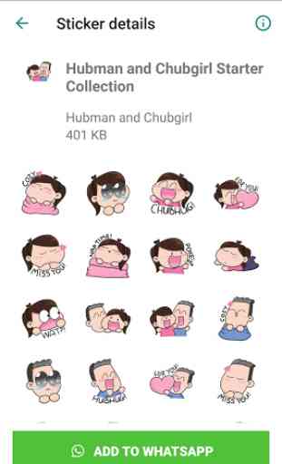 Official Hubman and Chubgirl Stickers for Whatsapp 2
