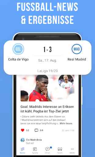 Real Live — Inoffizielle App für Fans von Madrid 2