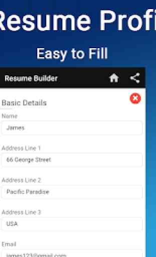 Resume builder Free CV maker templates formats app 2