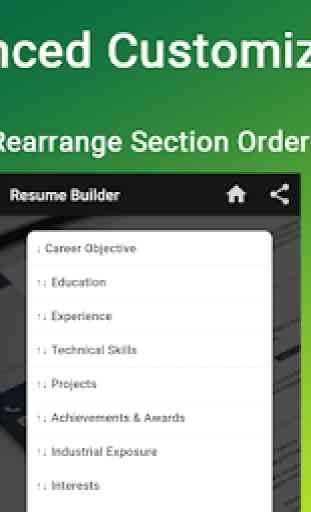 Resume builder Free CV maker templates formats app 3
