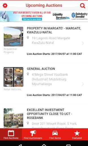 SAIA Auction Search - South Africa 1