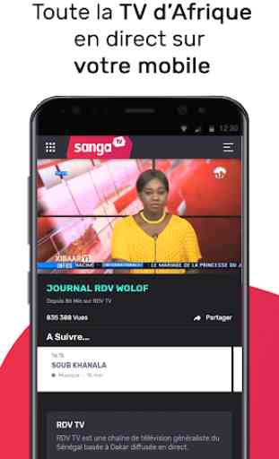 Sanga TV - TV d’Afrique en direct & Programme TV 1