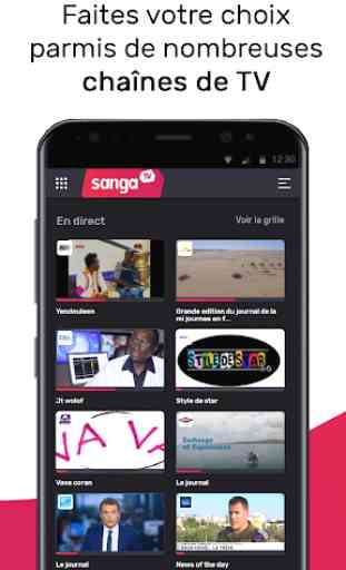 Sanga TV - TV d’Afrique en direct & Programme TV 3