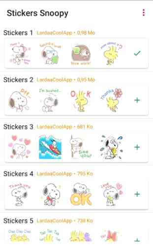 Stickers For Snooopy - WAStickerApps 1