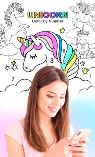 Unicorn Color by Number – Unicorn Coloring Book 1
