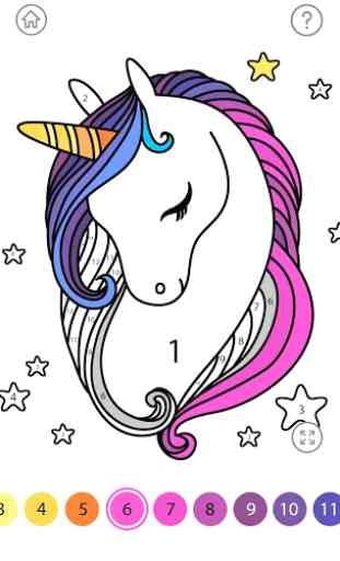 Unicorn Color by Number – Unicorn Coloring Book 3