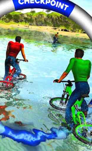 Wasser Surfer Floating BMX Fahrrad Rider Racing 2