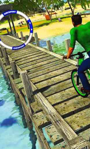 Wasser Surfer Floating BMX Fahrrad Rider Racing 3
