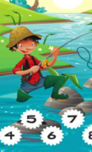 Aktiv! Spiel Für Kleinkinder Über das Angeln: Lernen Meer, Wasser, Fisch, Fischer und Angelrute 1
