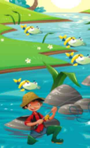 Aktiv! Spiel Für Kleinkinder Über das Angeln: Lernen Meer, Wasser, Fisch, Fischer und Angelrute 3