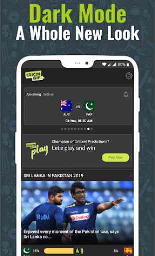 Cricingif - Pak vs. Aus Live Cricket Score & News 2
