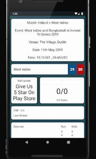CricLine : Fast Live Line & Cricket Scores 2