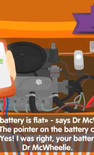 Doktor McWheelie: Batteriewechsel animiertes Buch 2