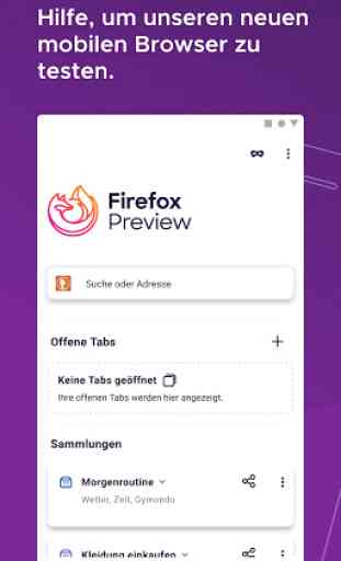 Firefox Preview 1