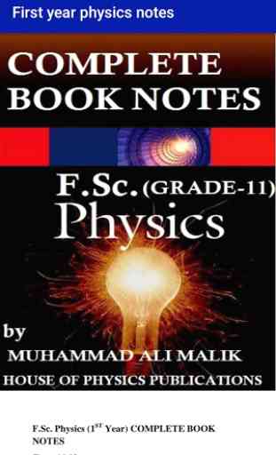First year Physics Notes(FullBookUrdu Translation) 2