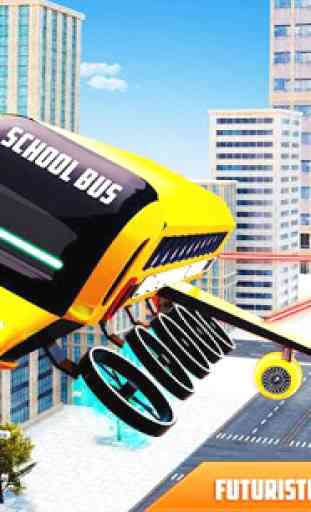 Fliegende Schulbus-Roboterspiele 1