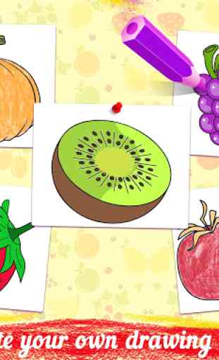 Früchte Malbuch - Kinder Malbuch 1