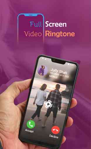 Full Screen Video Klingelton: Farbe Telefon Flash 1