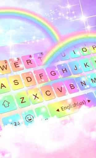 Galaxy Rainbow Tastatur-Thema 1
