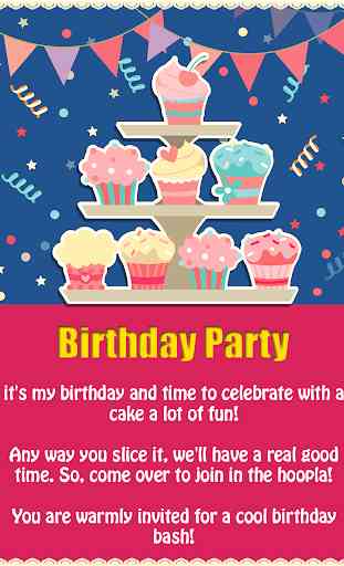 Geburtstag Party Einladung 2