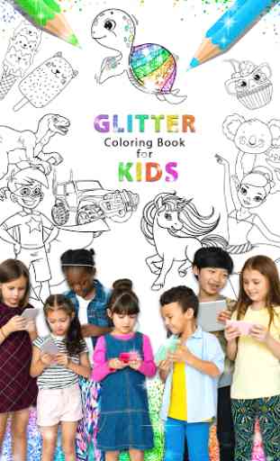 Glitter Coloring Book for Kids: Kids Games 1