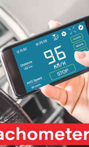 GPS Offline Digital Tacho & Kilometerzähler HUD 1
