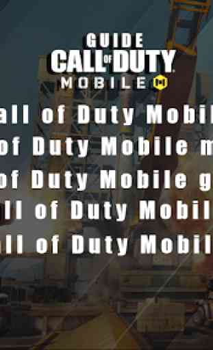 Guide for  Call Of Duty Mobile V7 4
