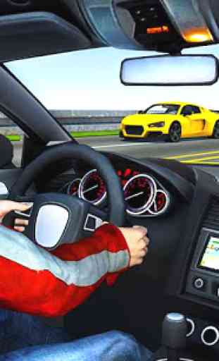 Highway Traffic Racing im Auto: Endlos Racer 1