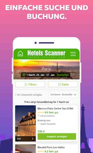 Hotels Scanner - Hotels suchen & vergleichen 2