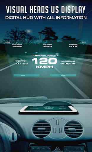 HUD Speedometer Digital: GPS, Speed Limit Widget 2