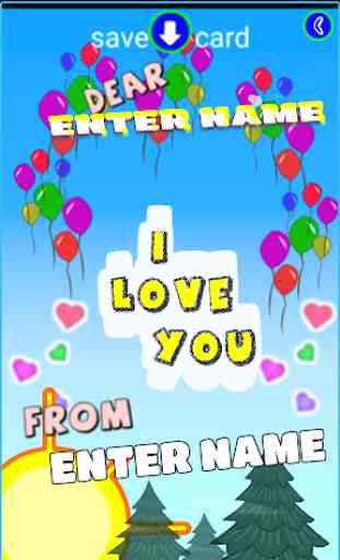 kids cute lovely greeting cards with name 2