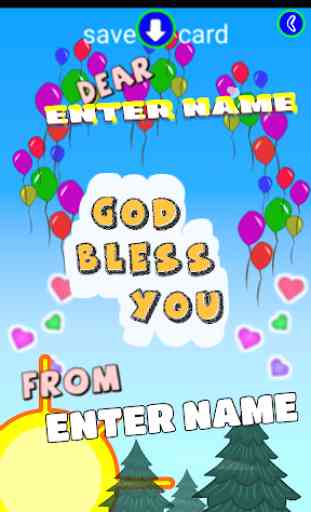 kids cute lovely greeting cards with name 4