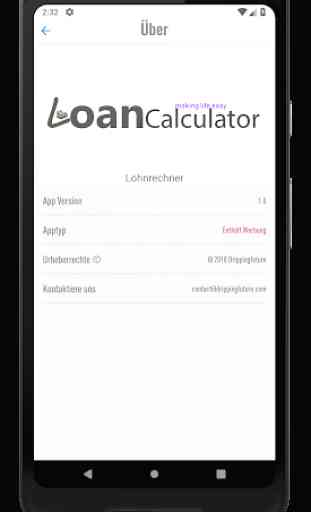 Lohnrechner  Loan Calculator Personal amortization 3
