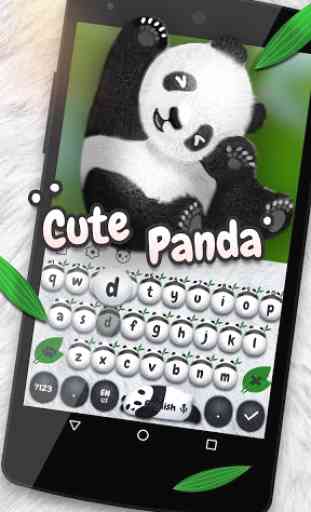 Nette Panda-Panda-Tastatur 1