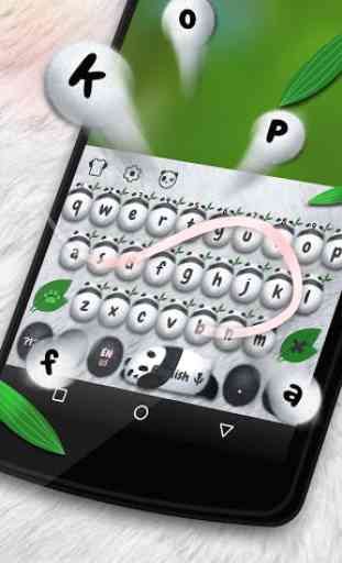 Nette Panda-Panda-Tastatur 2