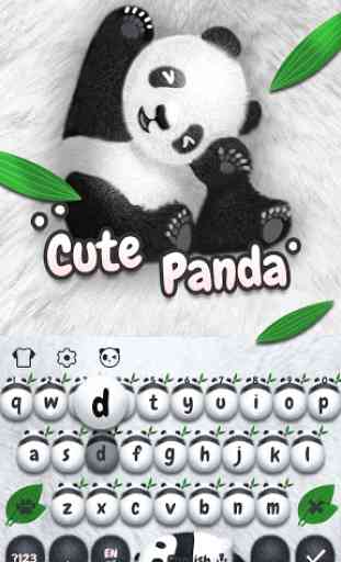 Nette Panda-Panda-Tastatur 4