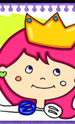 Prinzessin Malbuch un Spiele 1