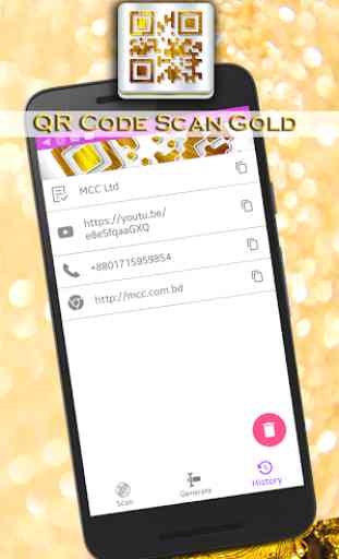 QR Code Scan Gold 4