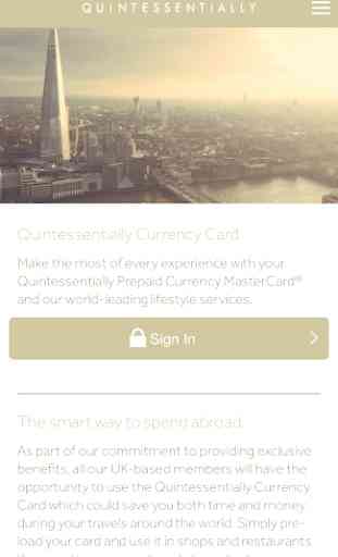 Quintessentially Currency Card 2