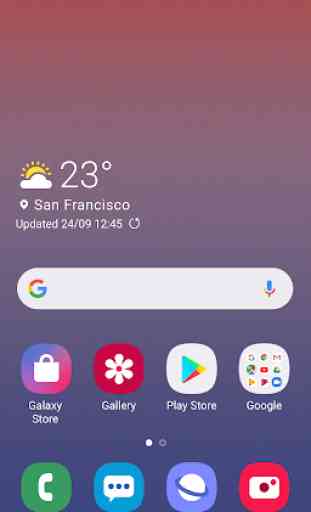 Samsung One UI-Startbildschirm 1