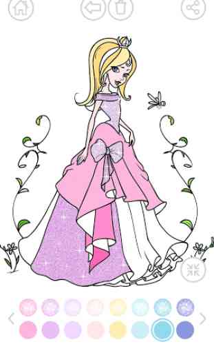 Sparkle Princess Coloring Book 2