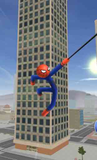 Spider Stickman Rope - Hero of Crime City 1