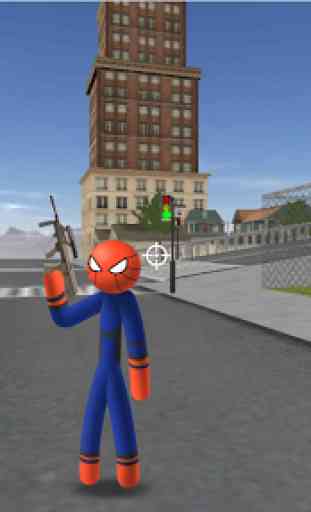 Spider Stickman Rope - Hero of Crime City 3