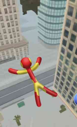 Spider Stickman Rope - Hero of Crime City 4